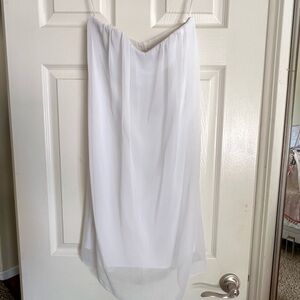 VENUS White Strapless Dress